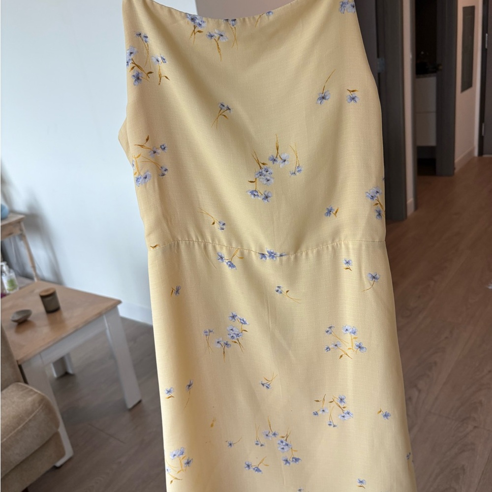Lumiere Yellow Floral Midi Dress